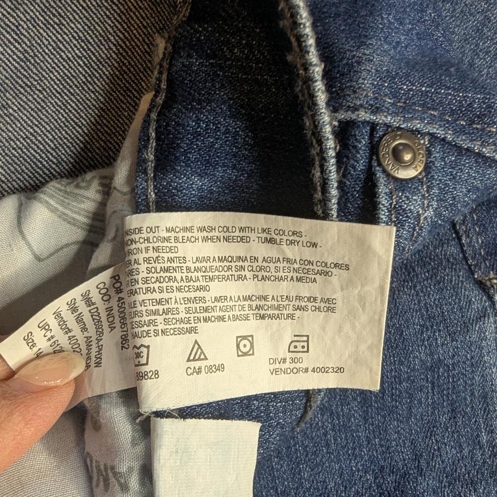 Gloria Vanderbilt Jeans Womens 14 Blue Amanda Cotton Blend - Picture 9 of 11